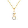 14KT (585) Yellow Gold and Diamond Pendant for Women