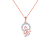 14KT (585) Rose Gold and Diamond Pendant for Women