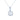 14k (585) White Gold and Diamond Pendant for Women