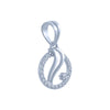 14k (585) White Gold and Diamond Pendant for Women