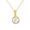 14k (585) Yellow Gold and Diamond Pendant for Women