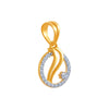 14k (585) Yellow Gold and Diamond Pendant for Women