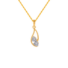 14KT (585) Yellow Gold and Diamond Pendant for Women