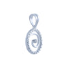 14k (585) White Gold and Diamond Pendant for Women