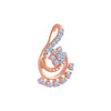 14k (585) Rose Gold and Diamond Pendant for Women