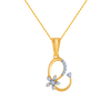 14k (585) Yellow Gold and Diamond Pendant for Women