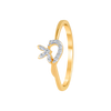 14KT (585) Yellow Gold and Diamond Ring for Women