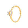 14KT (585) Yellow Gold and Diamond Ring for Women