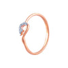 14k (585) Rose Gold and Diamond Ring for Women