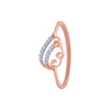 14k (585) Rose Gold and Diamond Ring for Women