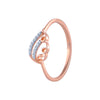 14k (585) Rose Gold and Diamond Ring for Women