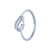 14k (585) White Gold and Diamond Ring for Women