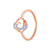 14k (585) Rose Gold and Diamond Ring for Women