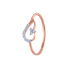 14k (585) Rose Gold and Diamond Ring for Women