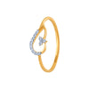 14k (585) Yellow Gold and Diamond Ring for Women