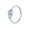 14k (585) White Gold and Diamond Ring for Women