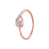 14k (585) Rose Gold and Diamond Ring for Women