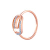 14k (585) Rose Gold and Diamond Ring for Women