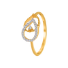 14KT (585) Yellow Gold and Diamond Ring for Women