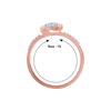 14KT (585) Rose Gold and Diamond Ring for Women