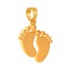 14K Baby Legs Designed Gold Pendent