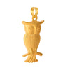 14K Sitting Owl Designed Gold Pendant