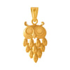 14K Owl Shape Gold Pendent