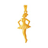 14K Dancing Girl Gold Pendent