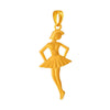 14K Dancing Girl Gold Pendent