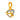 14K Heart with Kalka Style  Gold Pendent