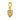 14K Dual layered  studded heart pendant