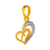 14K Gold Layered bejwelled s Heart pendant 