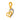 14K Gold Layered bejwelled s Heart pendant 