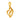 14K Double Hearts Gold Pendent