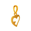 Dainty 14K gold heart pendant