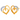 Loop Style Heart Shape  14K Gold Earrings