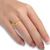 14K Gold Heart Pink and white  ring