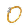 14 K Gold  Dual  Heart Ring