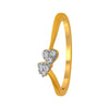 14 K Gold  Dual  Heart Ring