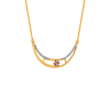 14KT (585) Yellow Gold and American Diamond Pendant for Women