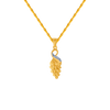 14KT (585) Yellow Gold and American Diamond Pendant for Women