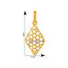 14KT (585) Yellow Gold and American Diamond Pendant for Women