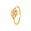 14KT (585) Yellow Gold and American Diamond Ring for Women