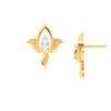 14K beautiful Gold Stud Earrings in the shape of Lotus