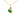 14K unique duck shaped pendant adorned with green and red stone