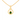 14K Gold Pendant with Spherical Designs And Green Stone