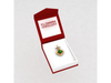 14K Diamond shaped Gold Pendant with Green stone