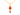 14K Alluring Gold Pendant with Red stones