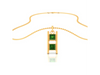 14K unique Gold Pendant with two blocks of Green stone