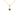 14K curved Gold Pendant with Blue stone